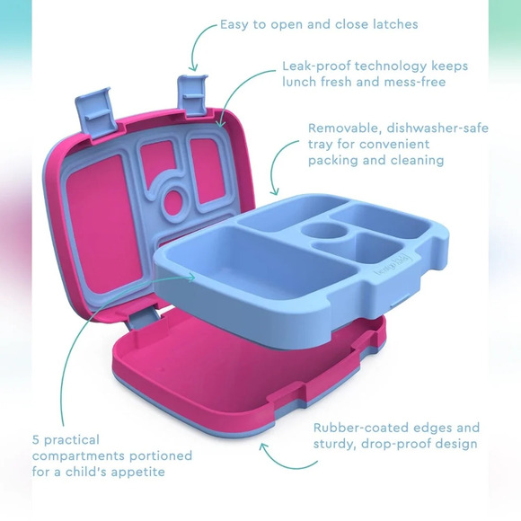 NIB Pink bentgo lunchbox and water bottle - Picture 4 of 5